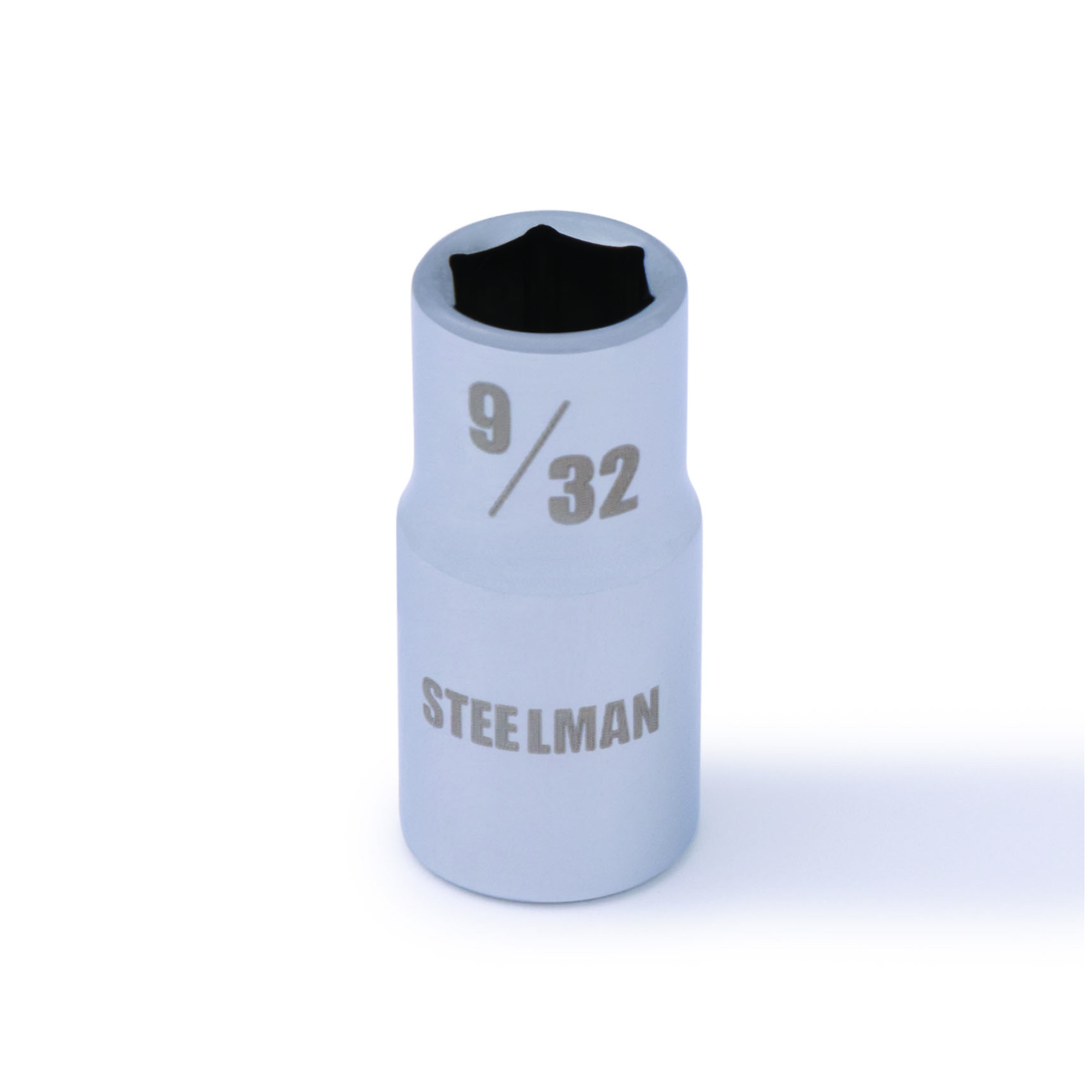 STEELMAN 1/4-Inch Drive x 9/32-Inch Shallow Depth 6-Point Chrome SAE Single Socket, Model# 78160